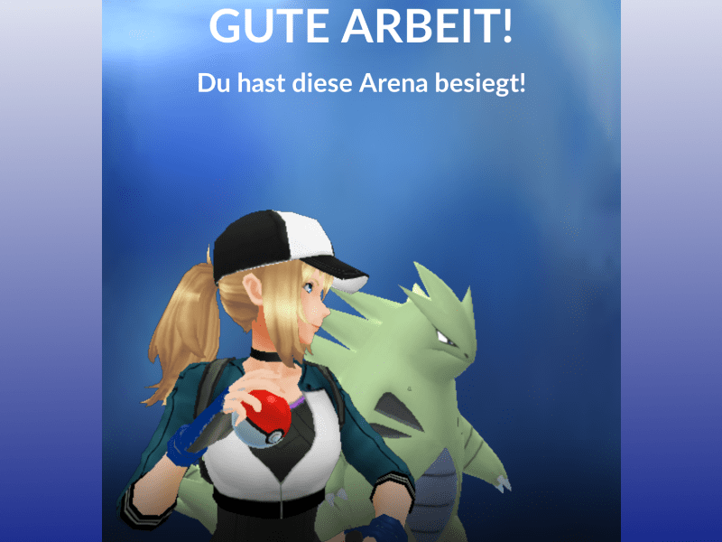 Screenshot: Arena besiegt