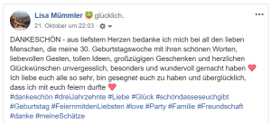 Geburtstagsdankeschön